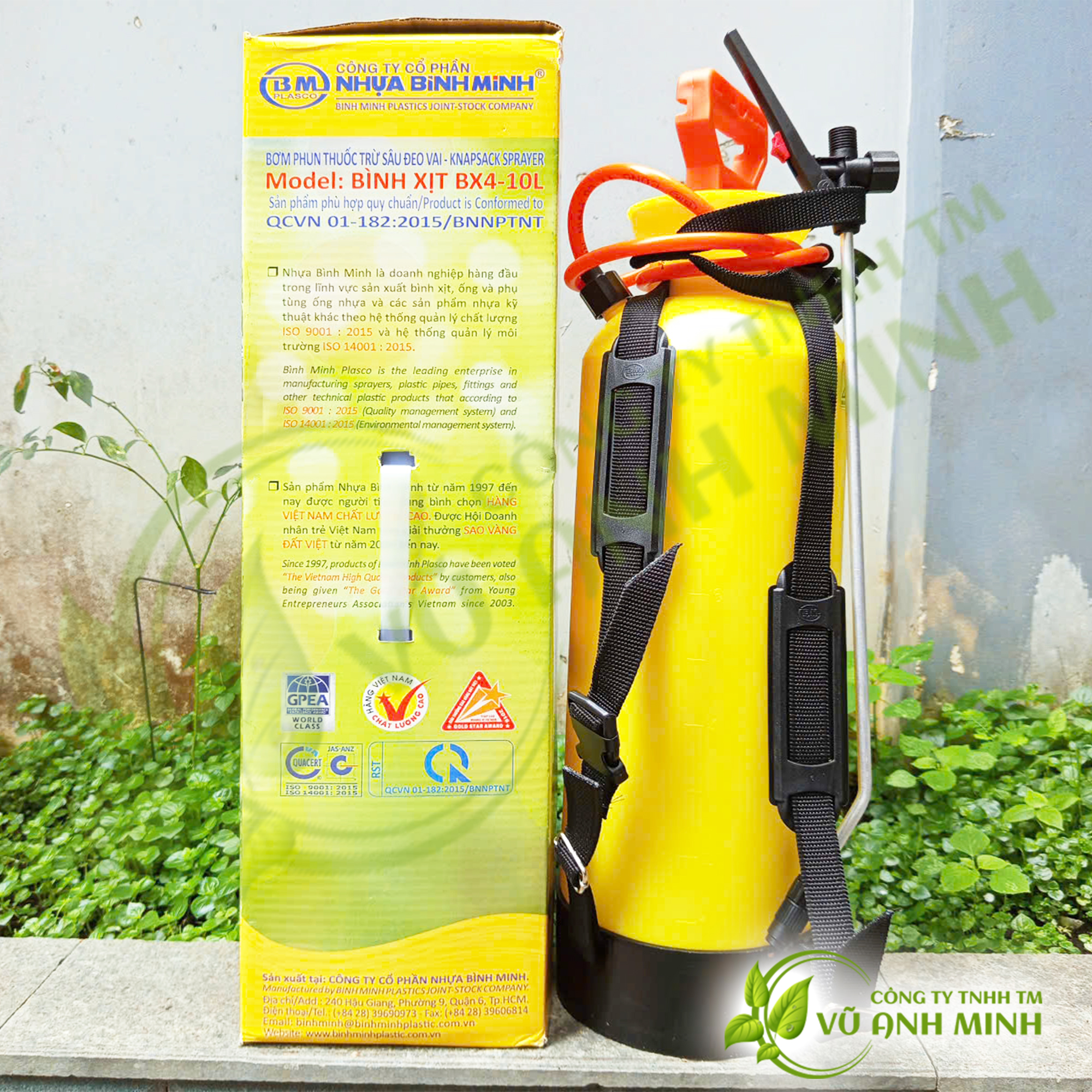 Bình xịt tưới cây Bình Minh 10 lít - #002C#