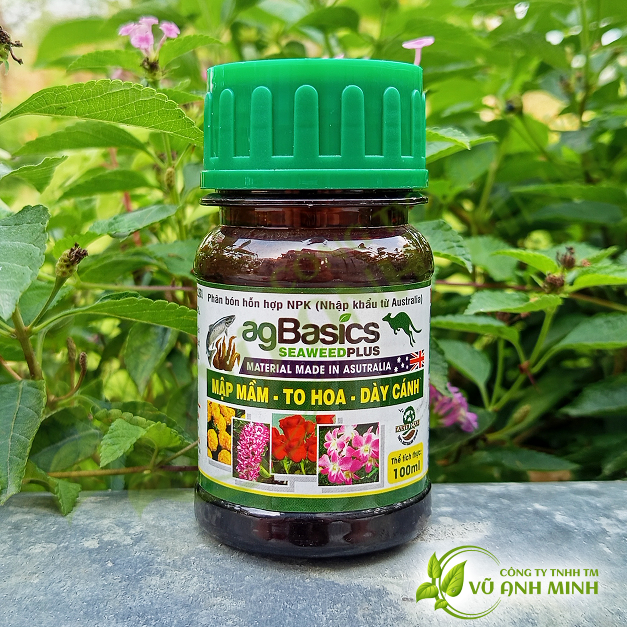 Phân bón NPK agBasics - Mập mầm - To hoa - Dày cánh - #042A# - 100ml