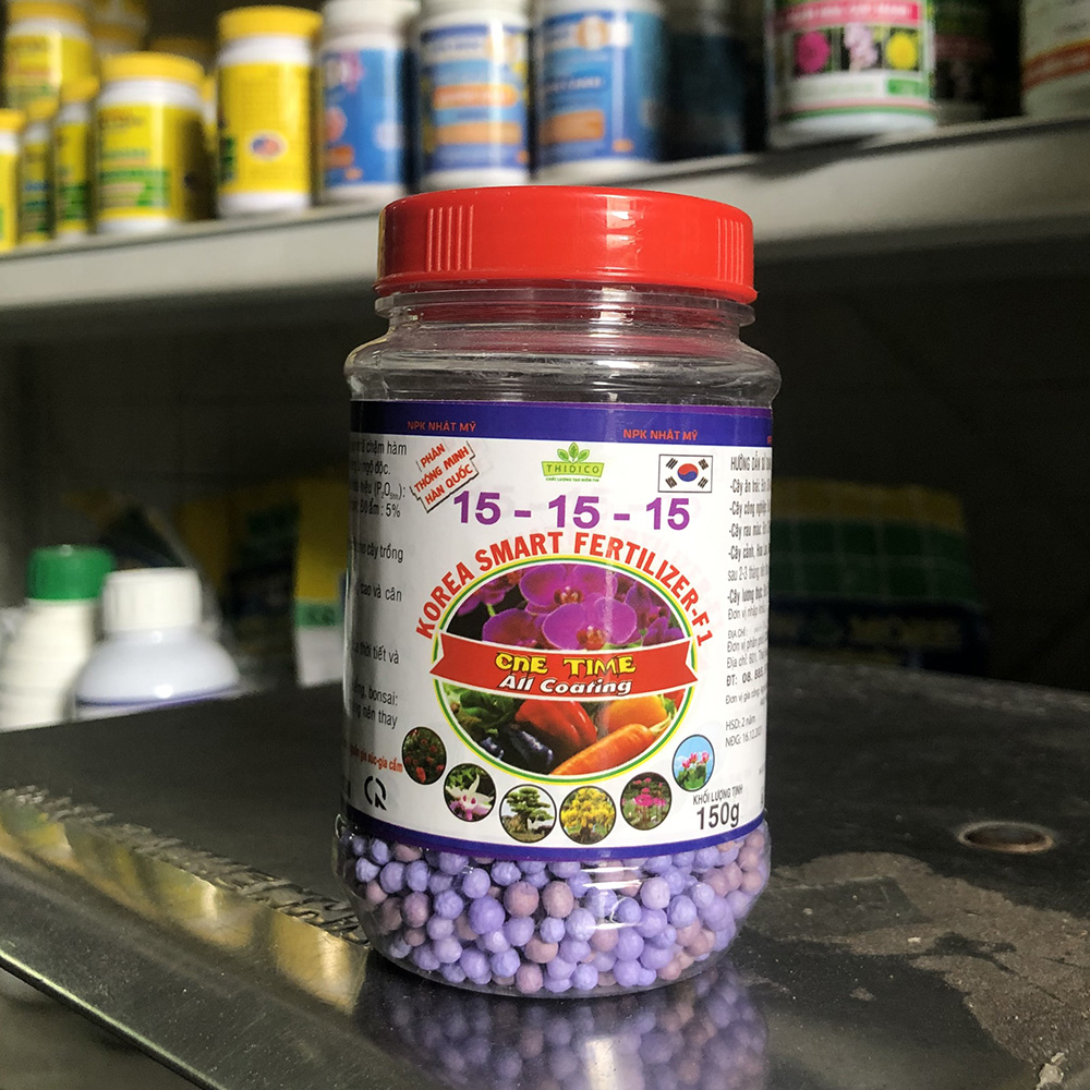 Korea Smart Fertilizer F1 NPK 15-15-15 - Phân Thông Minh Hàn Quốc - 500g